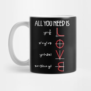 All You Need Is Love Math Mug